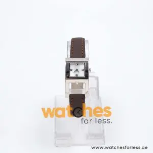 Tommy Hilfiger Women’s Quartz Dark Brown Leather Strap Silver Dial 21mm Watch TH743