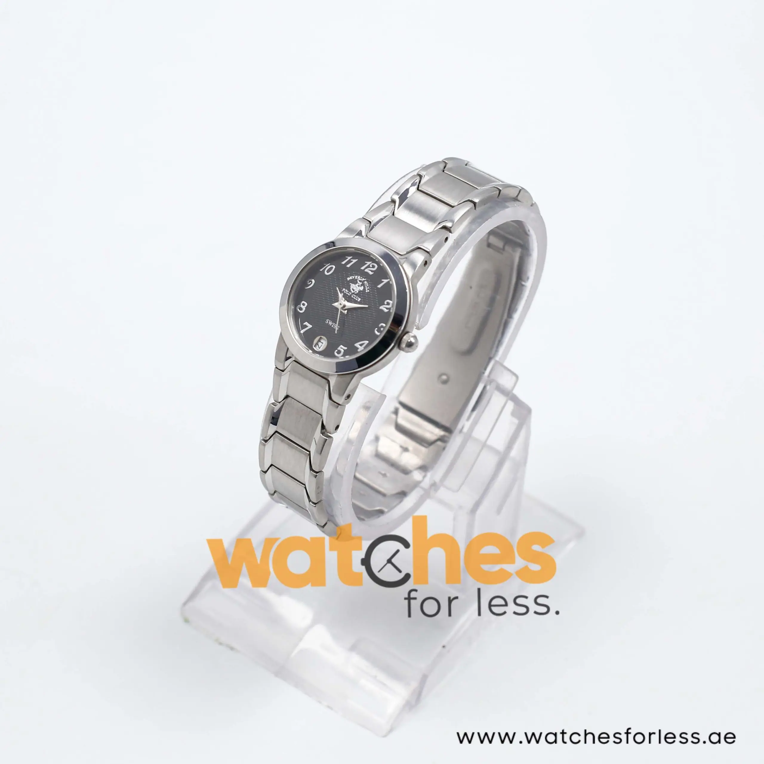 Beverly Hills Polo Club Women’s Quartz Silver Stainless Steel Black Dial 25mm Watch A28642.020