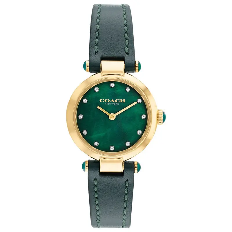 Coach Women’s Quartz Green Leather Strap Green Dial 26mm Watch 14503951