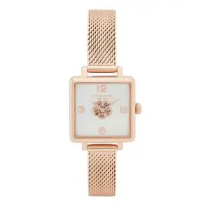 Coach Women’s Quartz Rose Gold Stainless Steel White Dial 22mm Watch 14503698