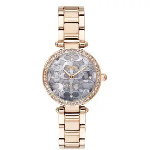 Coach Women’s Quartz Rose Gold Stainless Steel Blue & White Dial 26mm Watch 14503226