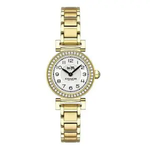 Coach Women’s Quartz Gold Stainless Steel White Dial 23mm Watch 14502403