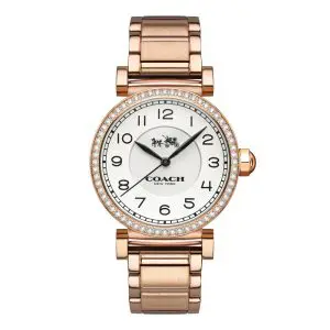 Coach Women’s Quartz Rose Gold Stainless Steel White Dial 32mm Watch 14502398