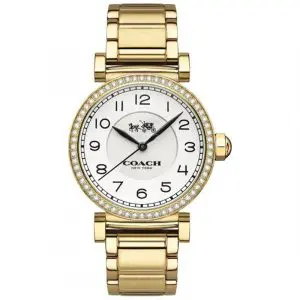 Coach Women’s Quartz Gold Stainless Steel White Dial 32mm Watch 14502397