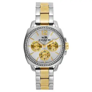 Coach Women’s Quartz Two-tone Stainless Steel Silver Dial 34mm Watch 14502129