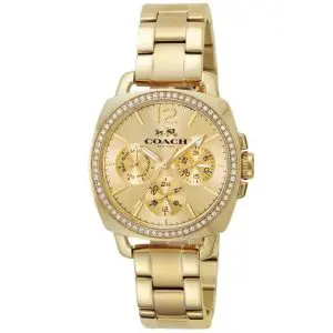 Coach Women’s Quartz Gold Stainless Steel Gold Dial 34mm Watch 14502127