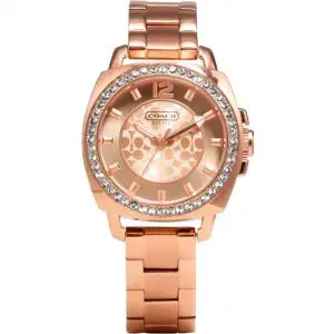 Coach Women’s Quartz Rose Gold Stainless Steel Rose Gold Dial 34mm Watch 14501701
