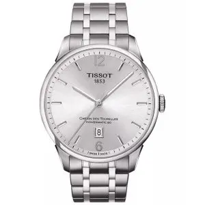 TISSOT Men’s Powermatic Swiss-Made Silver Stainless Steel Silver Dial 42mm Watch T099.407.11.037.00
