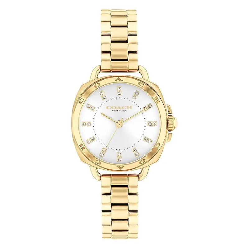 Coach Women’s Quartz Gold Stainless Steel Silver Dial 28mm Watch 14504153