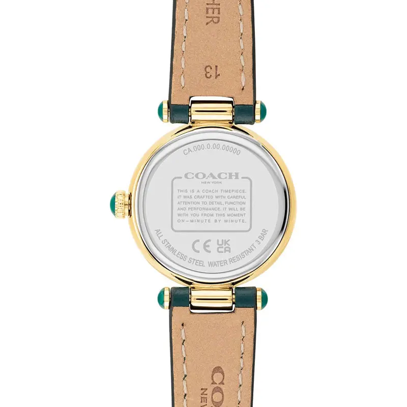 Coach Women’s Quartz Green Leather Strap Green Dial 26mm Watch 14503951