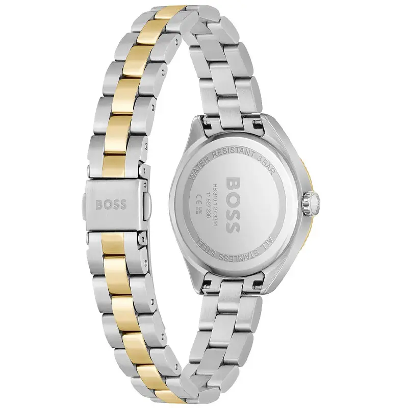 Hugo Boss Women’s Quartz Two-tone Stainless Steel Black Dial 32mm Watch 1502730