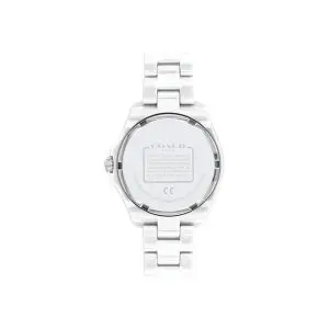 Coach Women’s Quartz White Ceramic Chain White Dial 34mm Watch 14503464