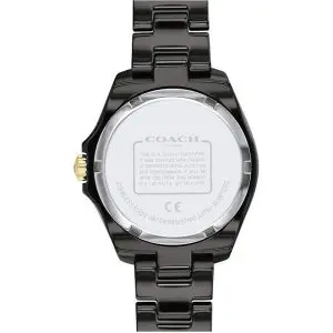 Coach Women’s Quartz Black Ceramic Chain Black Dial 33mm Watch 14503461