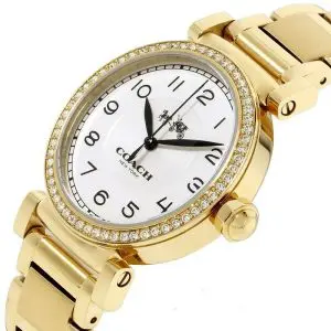 Coach Women’s Quartz Gold Stainless Steel White Dial 32mm Watch 14502397
