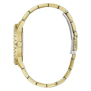 Guess Women’s Quartz Gold Stainless Steel Black Dial 38mm Watch GW0111L2