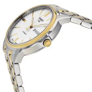 TISSOT Men’s Automatic Swiss-Made Two-tone Stainless Steel White Dial 40mm Watch T065.430.22.031.00