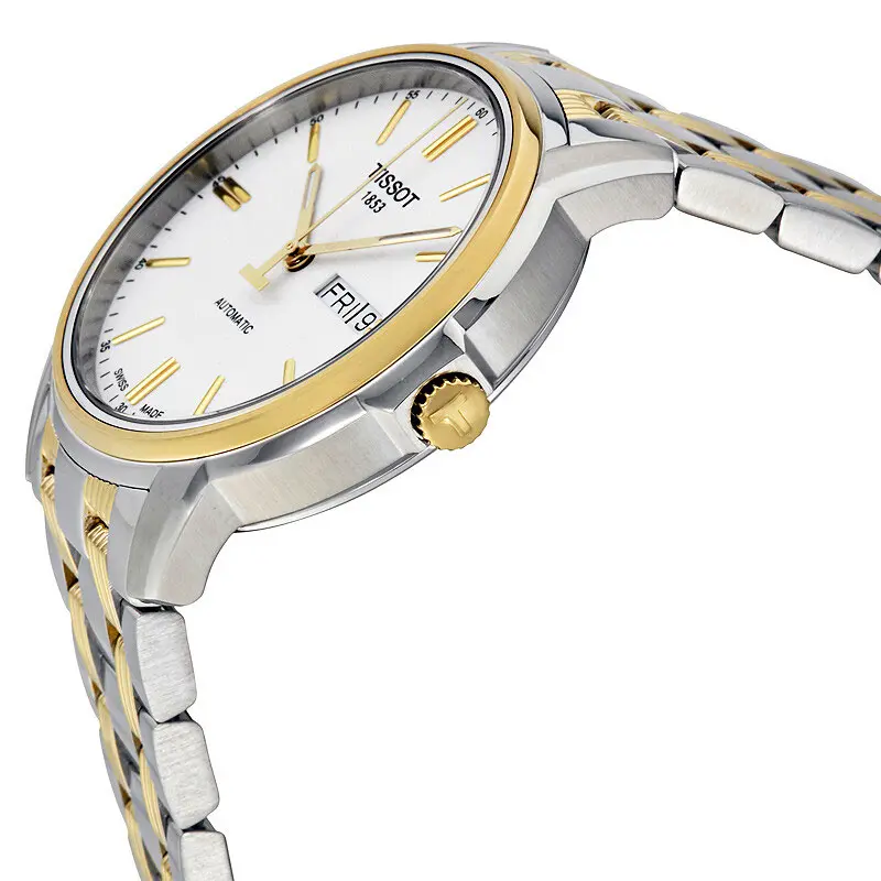 TISSOT Men’s Automatic Swiss-Made Two-tone Stainless Steel White Dial 40mm Watch T065.430.22.031.00