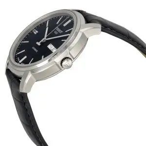 TISSOT Men’s Automatic Swiss-Made Black Leather Strap Black Dial 40mm Watch T065.430.16.051.00