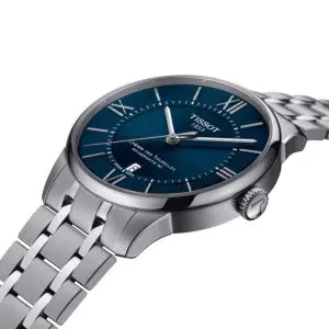 TISSOT Men’s Powermatic Swiss-Made Silver Stainless Steel Blue Dial 42mm Watch T099.407.11.048.00