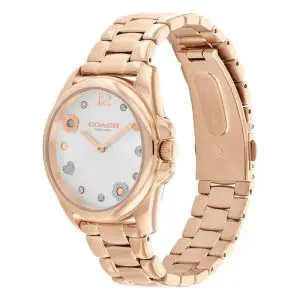 Coach Women’s Quartz Rose Gold Stainless Steel Silver Dial 36mm Watch 14504023