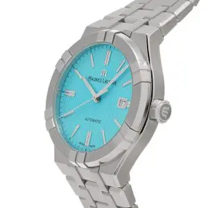 Maurice Lacroix Men’s Automatic Swiss Made Silver Stainless Steel Sky Blue Dial 42mm Watch AI6008-SS00F-431-C