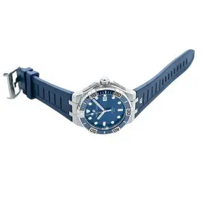 Maurice Lacroix Men’s Automatic Swiss Made Blue Silicone Strap Blue Dial 43mm Watch AI6058-SS001-430-1