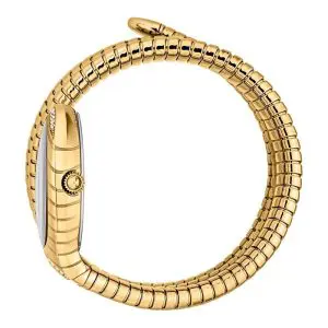 Just Cavalli Women’s Quartz Gold Snake Stainless Steel White Dial 22mm Watch JC1L248M0025