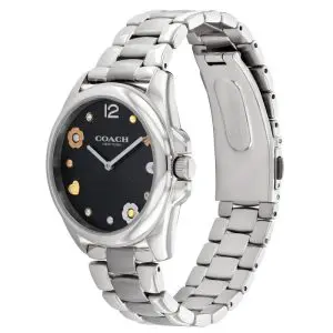 Coach Women’s Quartz Silver Stainless Steel Black Dial 36mm Watch 14504024