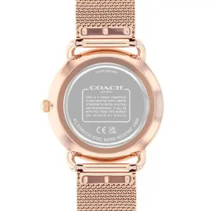 Coach Women’s Quartz Rose Gold Stainless Steel Silver Dial 36mm Watch 14504209