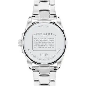 Coach Women’s Quartz Silver Stainless Steel Mother Of Pearl Dial 36mm Watch 14504108