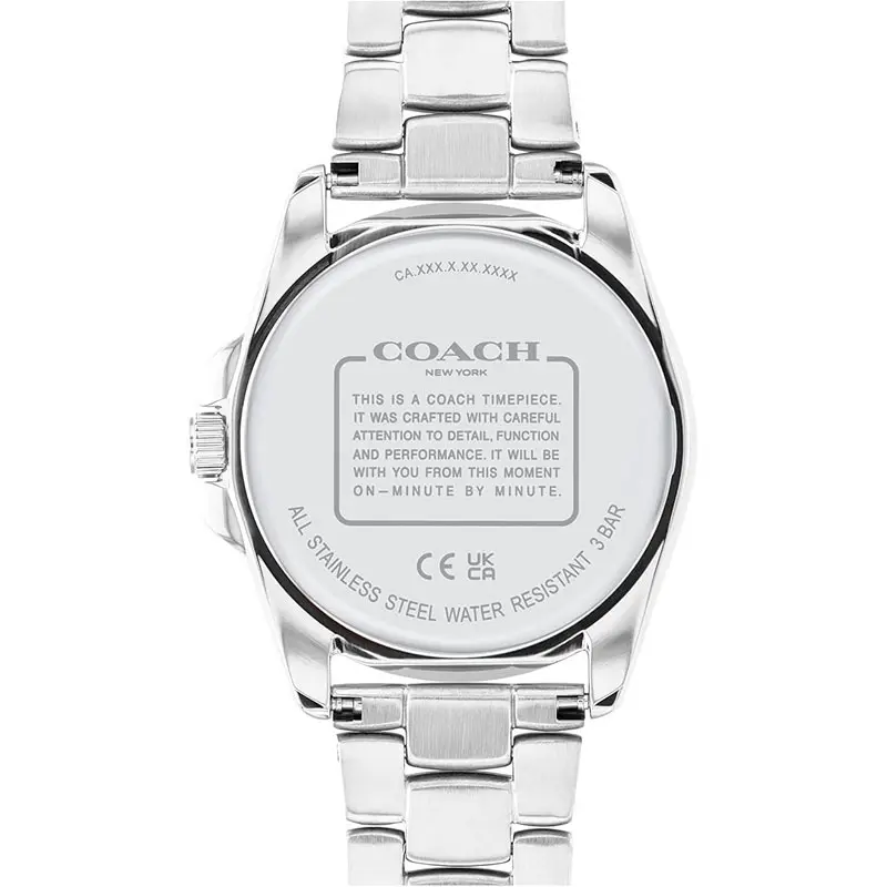 Coach Women’s Quartz Silver Stainless Steel Mother Of Pearl Dial 36mm Watch 14504108