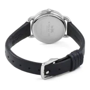 Coach Women’s Quartz Black Leather Strap Blue Dial 34mm Watch 14502668