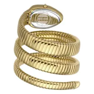 Just Cavalli Women’s Quartz Gold Snake Stainless Steel Green Dial 22mm Watch JC1L224M0045