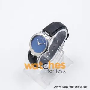 Mode Women’s Quartz Black Leather Strap Blue Dial 32mm Watch 3751156015