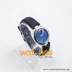 Mode Women’s Quartz Black Leather Strap Blue Dial 32mm Watch 3751156015