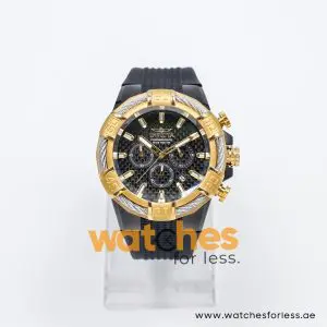 Invicta Men’s Quartz Black Silicone Strap Black Dial 50mm Watch 25687
