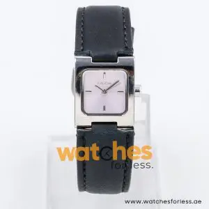 Mode Women’s Quartz Black Leather Strap Purple Dial 23mm Watch 3751102545