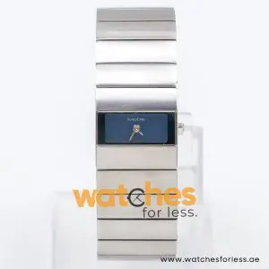Mode Women’s Quartz Silver Stainless Steel Ice Blue Dial 22mm Watch 3753129535