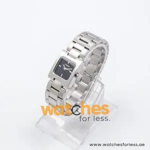 Mode Women’s Quartz Silver Stainless Steel Black Dial 23mm Watch 3751102525
