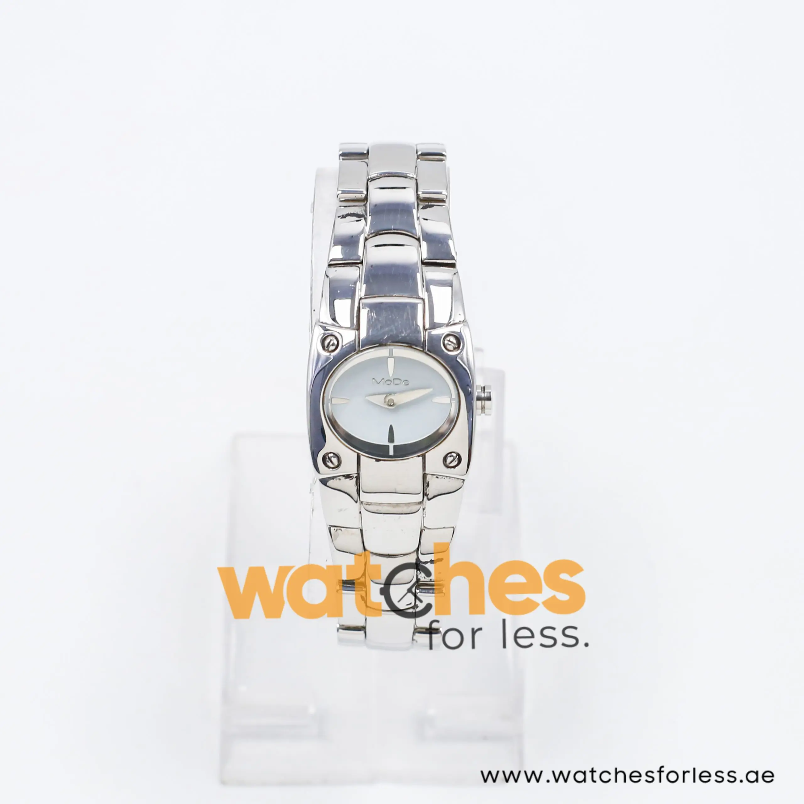 Mode Women’s Quartz Silver Stainless Steel Ice Blue Dial 24mm Watch 3753194535A