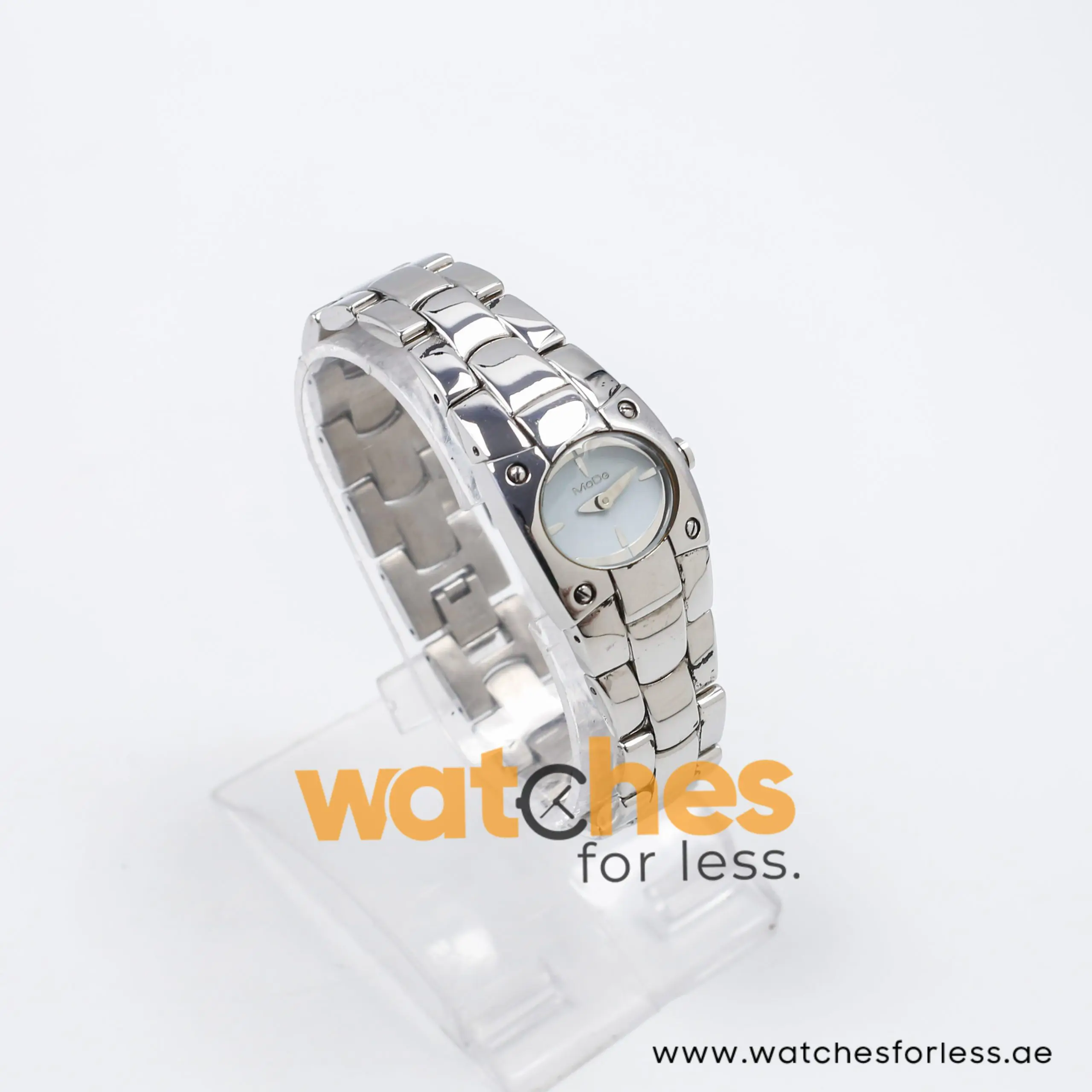 Mode Women’s Quartz Silver Stainless Steel Ice Blue Dial 24mm Watch 3753194535A