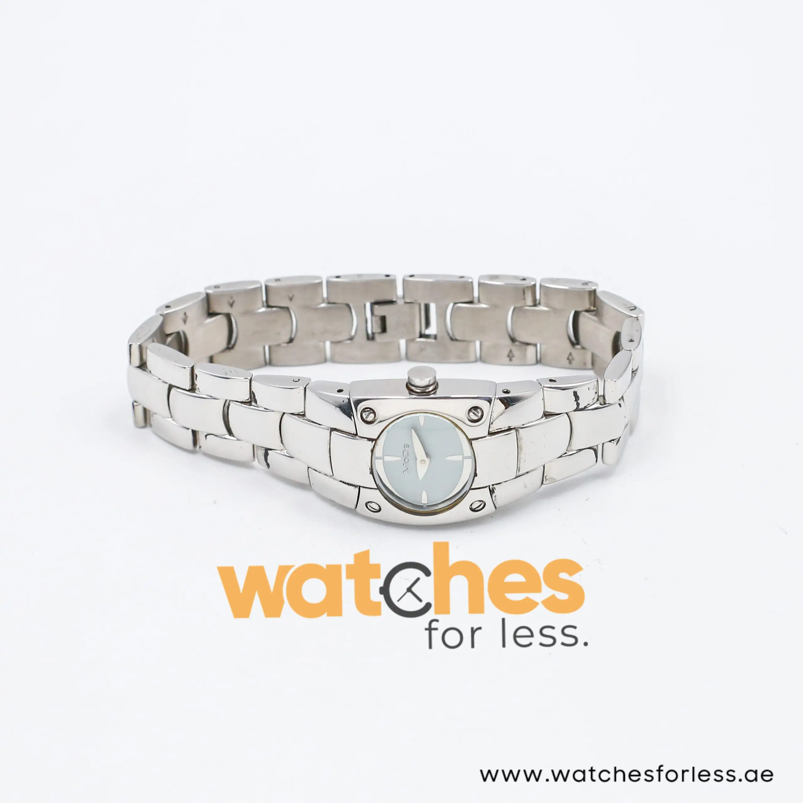 Mode Women’s Quartz Silver Stainless Steel Ice Blue Dial 24mm Watch 3753194535A
