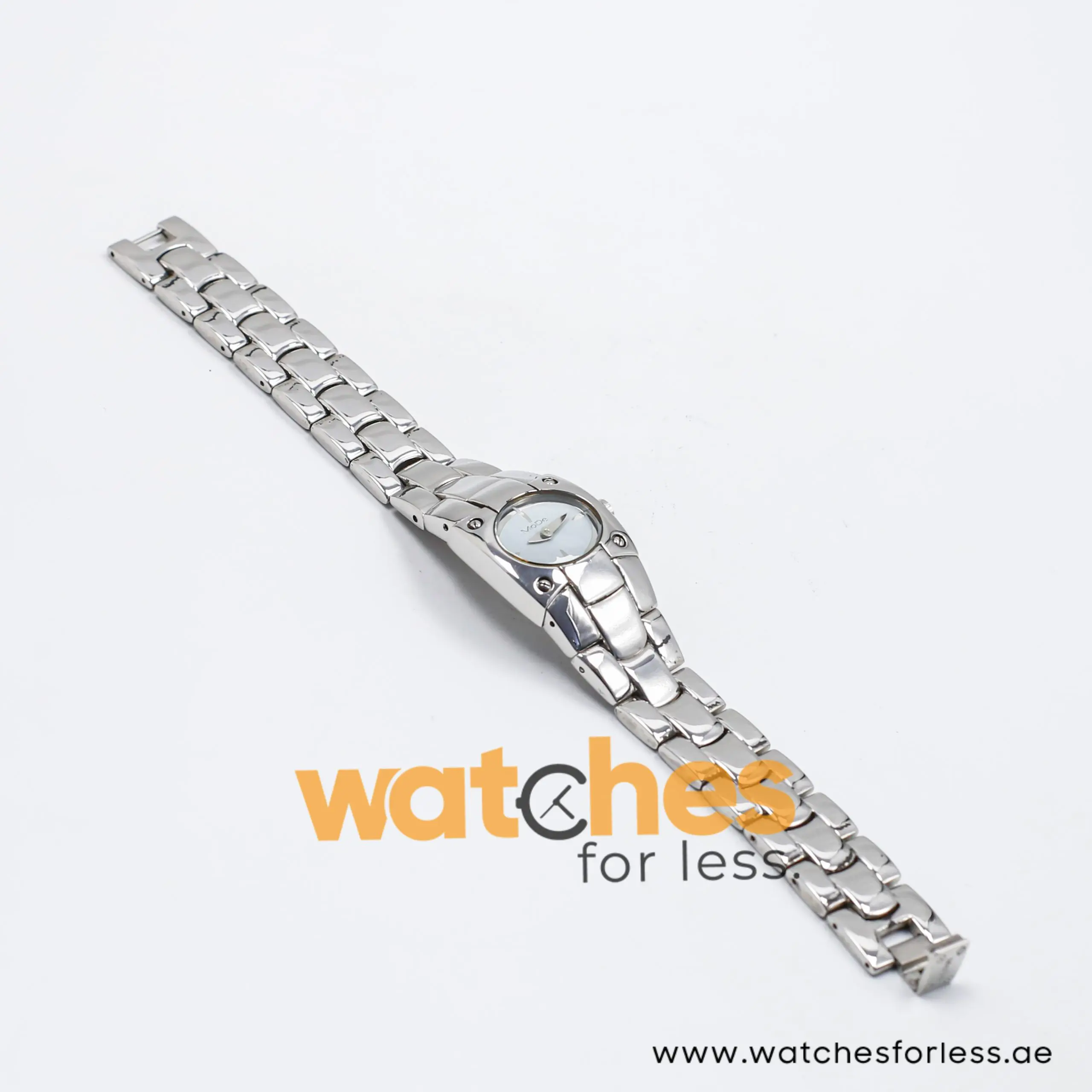 Mode Women’s Quartz Silver Stainless Steel Ice Blue Dial 24mm Watch 3753194535A