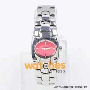 Mode Women’s Quartz Silver Stainless Steel Pink Dial 24mm Watch 3753194555A