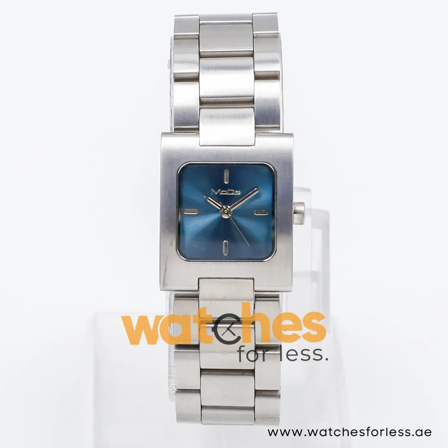 Mode Women’s Quartz Silver Stainless Steel Blue Dial 23mm Watch 3753119585