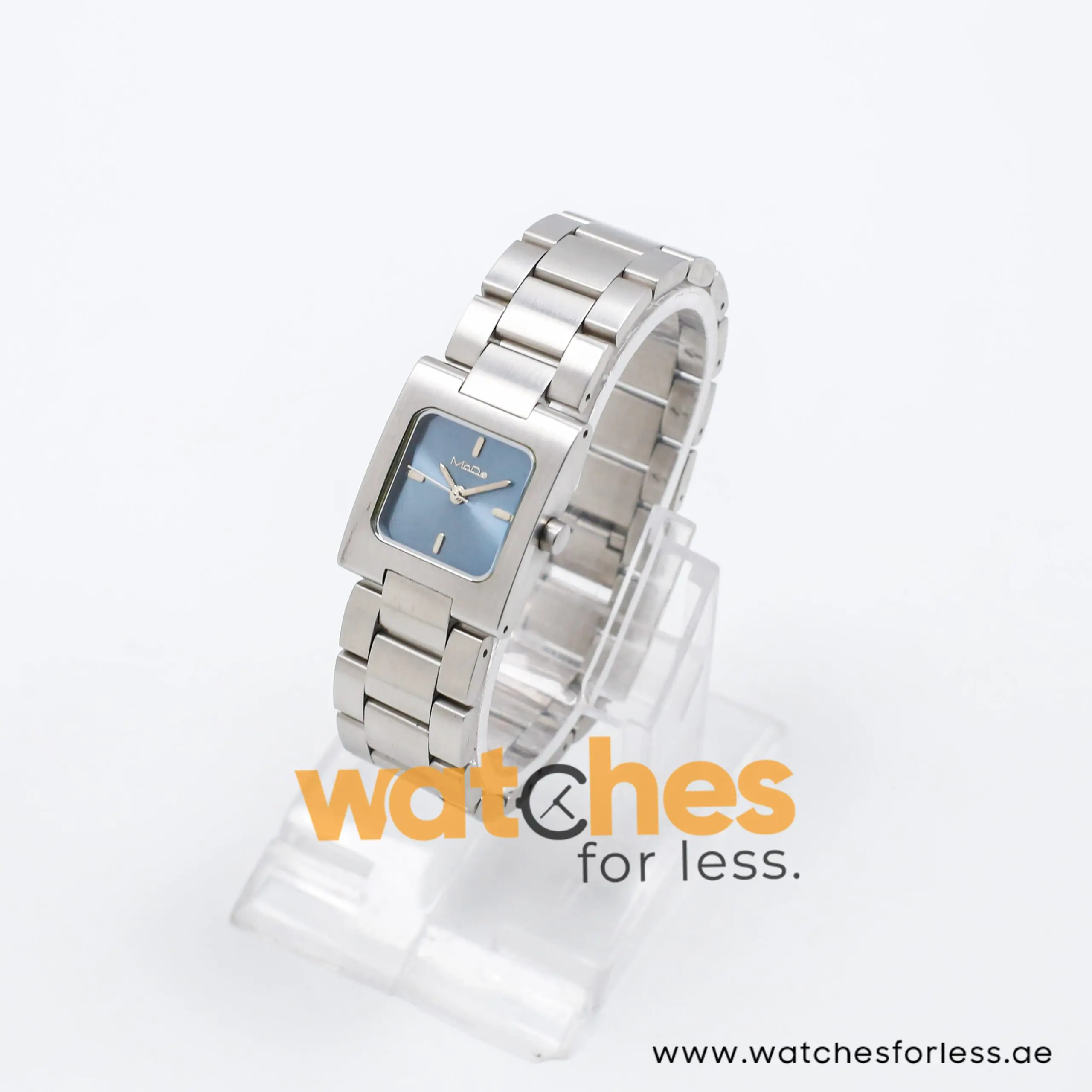 Mode Women’s Quartz Silver Stainless Steel Blue Dial 23mm Watch 3753119585