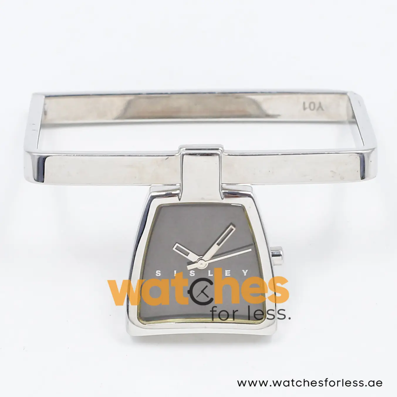 Sisley Quartz Silver Stainless Steel Black Dial 27mm Table Watch 7353110015