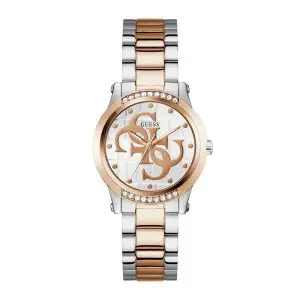 Guess Women’s Quartz Two Tone Stainless Steel White Dial 36mm Watch GW0861L5