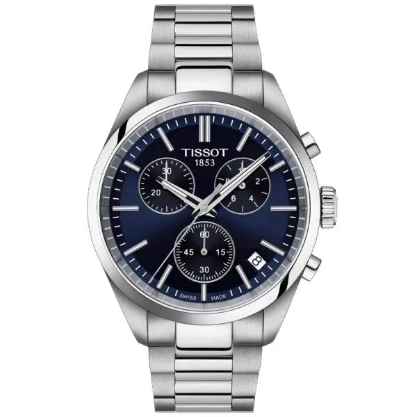 TISSOT Men’s Quartz Swiss Made Silver Stainless Steel Blue Dial 40mm Watch T150.417.11.041.00