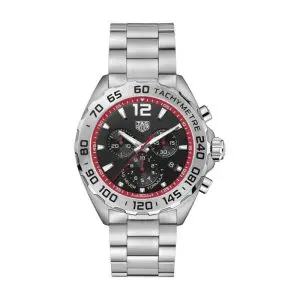 Tag Heuer Formula 1 Men’s Quartz Swiss Made Silver Stainless Steel Black Dial 43mm Watch CAZ101Y.BA0842